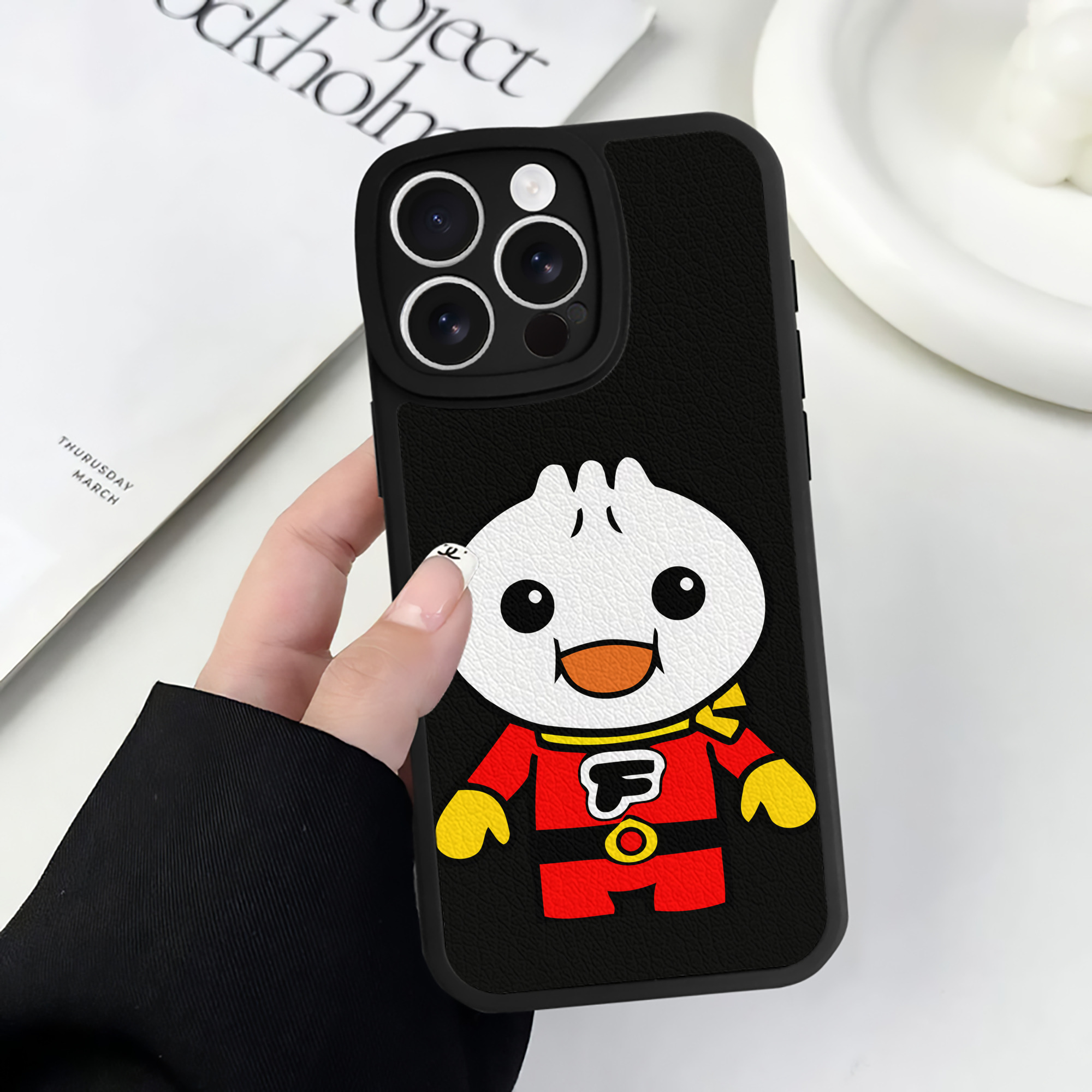 （画像用） アンパンマン Anpanman 【iPhone 16シリーズ対応】シリコンスマホケース（レザー調） 材質：シリコン